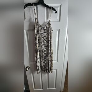 Express Black and Cream Patterned Dress